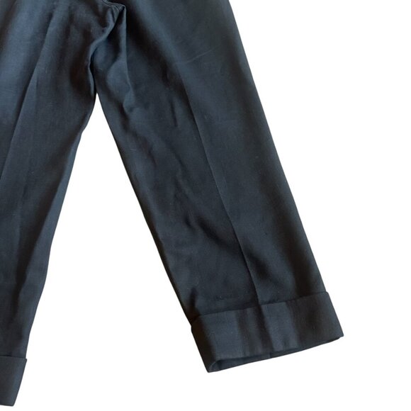 Wilfred Aritzia Black Cropped Length Linen Blend Slacks Pants Size 4 Women's - Picture 9 of 11